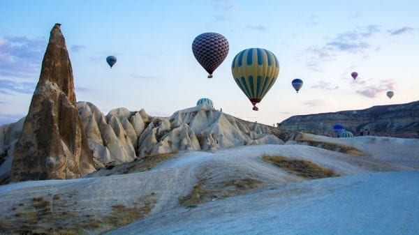 Take a hot-air balloon ride