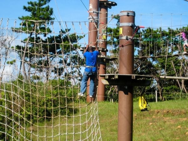 Fly down a mega zipline